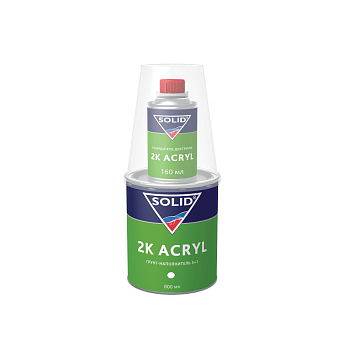 Грунт-наполнитель 5+1 SOLID2K ACRYL (800+160мл), цвет: белый (в комп. с отвердит.)